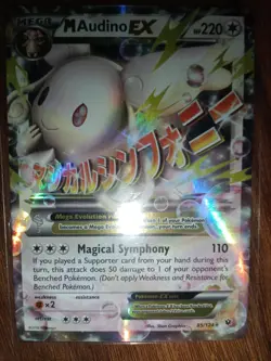 M Audino EX 85/124 Pokemon TCG XY Fates Collide Ultra Rare Holo - Image 2