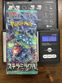 Heavy 8.57g Pokemon Sealed Stellar Miracle Sv7 Japanese Booster Pack - Image 1