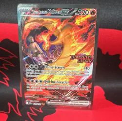 Pokemon TCG Team Rocket's Moltres ex 229/182 Full Art Holo 220 HP - Image 1