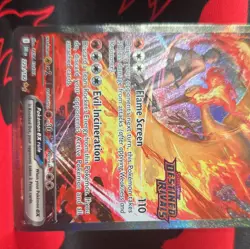 Pokemon TCG Team Rocket's Moltres ex 229/182 Full Art Holo 220 HP - Image 3