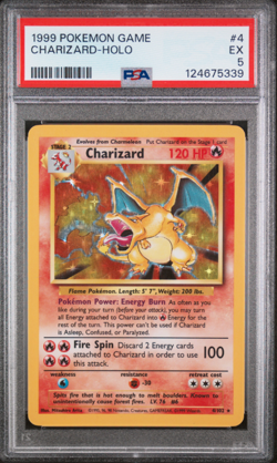 Pokemon 1999 Charizard 4/102 Base Set Holo Rare PSA 5 English Pokemon TCG - Image 1