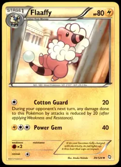 Flaaffy 39/124 Uncommon Dragons Exalted Pokemon Near Mint - Image 1