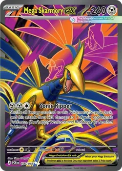 NM-Mint Mega Skarmory ex - 106/088 - Ultra Rare Pokemon Perfect Order - Image 1