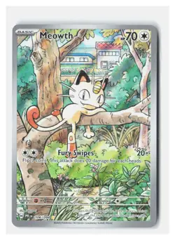 Meowth 106/094 Illustration Rare Phantasmal Flames Pokemon Near Mint A876 - Image 1