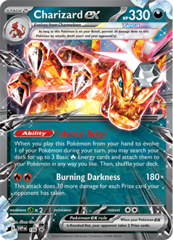 NM-Mint Charizard ex - SVP196 - Holo - SVP Black Star Promos Pokemon SV Black St - Image 1