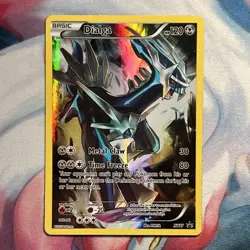 Dialga XY77 Black Star Promo Full Art Holo 2015 XY Rare Pokemon Card LP Marked - Image 1