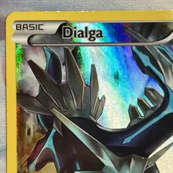 Dialga XY77 Black Star Promo Full Art Holo 2015 XY Rare Pokemon Card LP Marked - Image 3