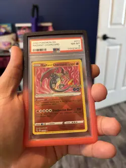 Radiant Charizard 011/078 Pokemon GO Holo PSA 8 - Image 1