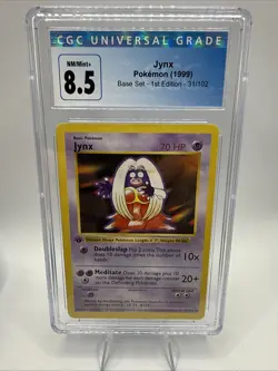 1999 Pokemon Game Base Shadowless 1st Edition - CGC 8.5 Jynx 31/102 Uncommon - Image 1