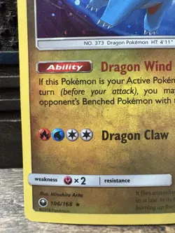 Pokemon TCG Salamence 106/168 Sun & Moon Cosmos Holo Rare Promo NM (x1x) - Image 4