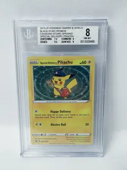 POKEMON SPECIAL DELIVERY PIKACHU CANADIAN STORE OPENING BGS 8 NICE!!!!!! - Image 1