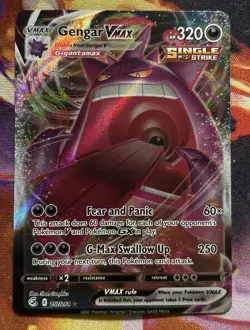 Pokemon TCG Gengar VMAX Alternate Art Fusion Strike Near Mint Condition - Image 1