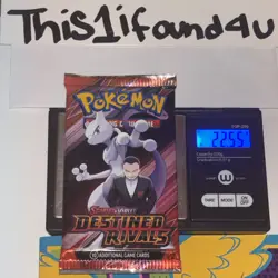 🏋HEAVY 22.55/56g Pokemon TCG: Destined Rivals - English Booster Pack SEALED - Image 1