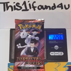 🏋HEAVY 22.55/56g Pokemon TCG: Destined Rivals - English Booster Pack SEALED - Image 3