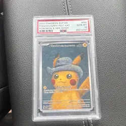 Pokemon 2023 SVP Pikachu with Grey Felt Hat #085 English Holo PSA 10 - Image 3