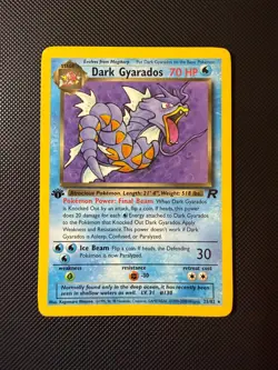 Dark Gyarados Pokemon 25/82 Team Rocket Non Holo LP Vintage - Image 1