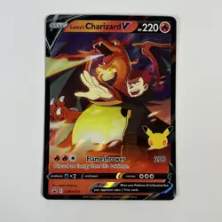 Pokemon TCG Lance's Charizard V Promo Holo SWSH133 25th Anniversary - Image 1
