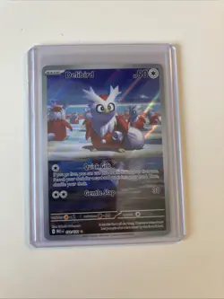 2025 POKEMON TCG DELIBIRD 152 MEGA EVOLUTION BASE SET ILLUSTRATION RARE HOLO NM - Image 1