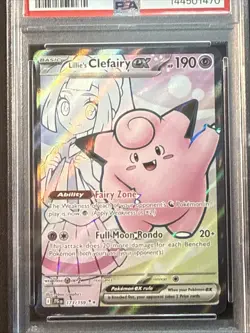 POKEMON JTG EN-JOURNEY TOGETHER ULTRA RARE #173 LILLIE'S CLEFAIRY EX PSA 9MINT - Image 2