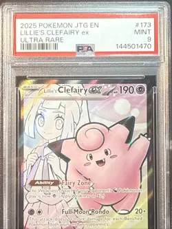 POKEMON JTG EN-JOURNEY TOGETHER ULTRA RARE #173 LILLIE'S CLEFAIRY EX PSA 9MINT - Image 3