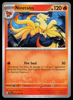 Ninetales 017/191 Uncommon Surging Sparks Pokemon Near Mint - Image 1