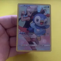 2019 Pokemon Sun & Moon Cosmic Eclipse Secret Rare #239 Piplup - Image 1