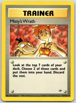 POKEMON GYM HEROES MISTY'S WRATH 114/132 UNCOMMON UNLIMITED NM - Image 1