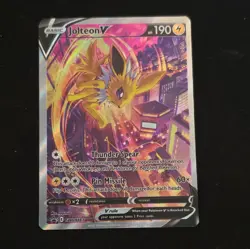 Pokemon Jolteon V SWSH183 VMAX Premium Collection Box Black Star Promo - Image 1