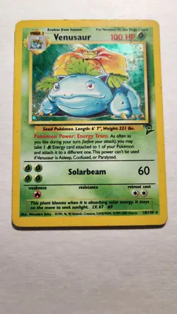 2000 Vintage Venusaur 018/130 - Base Set 2 Unlimited Holo Rare - Pokemon TCG- MP - Image 1