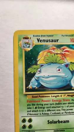 2000 Vintage Venusaur 018/130 - Base Set 2 Unlimited Holo Rare - Pokemon TCG- MP - Image 5