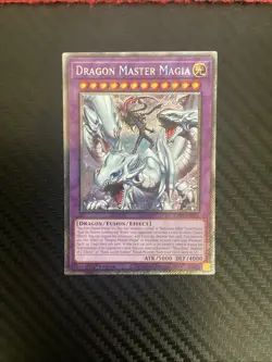 *** DRAGON MASTER MAGIA *** 1ST EDITION PLATINUM SECRET RARE RA04-EN055 YUGIOH! - Image 1