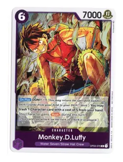 Monkey.D.Luffy (Dash Pack) OP03-070 R Foil One Piece Kingdoms of Intrigue Eng NM - Image 1