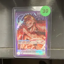 Bandai One Piece Donquixote Doflamingo Leader Alt Art Holo English Card - Image 1