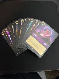 Disney Lorcana TCG Mixed 60 Card Lot C-26, UC- 18, Foil- 5, R-10, SR-1 - Image 2