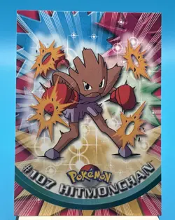 Pokemon 2000 Topps Pokemon TV Animation Edition Series 2 #107 Hitmonchan Card - Image 1