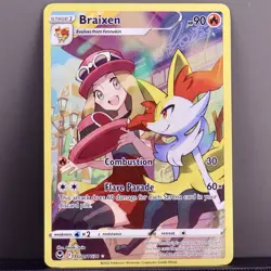 Braixen TG01/TG30 Silver Tempest Trainer Gallery NM Pokemon Card - Image 1