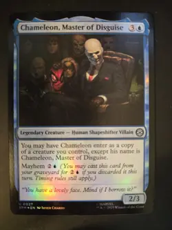 Chameleon, Master of Disguise NM FOIL Marvel's Spider-Man MTG FREE SHIPPING - Image 1