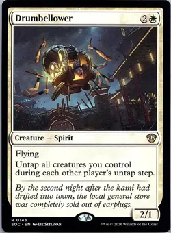 Drumbellower 143 Rare Commander: Secrets of Strixhaven Magic: The Gathering NM - Image 1