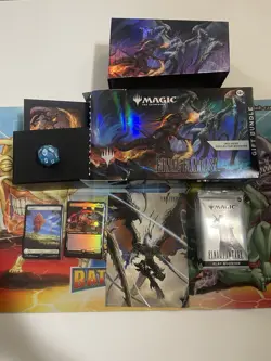Final Fantasy MTG Gift Bundle Collection Opened No Collector Sealed Packs Promos - Image 1