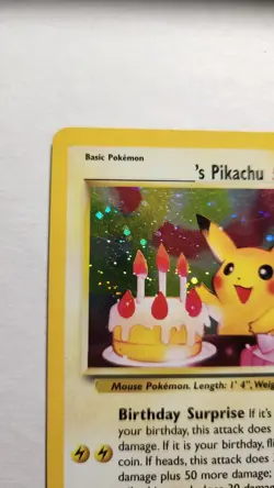 2000 Vintage Birthday Pikachu - Black Star Promo 24 - Pokemon TCG - LP - Image 5