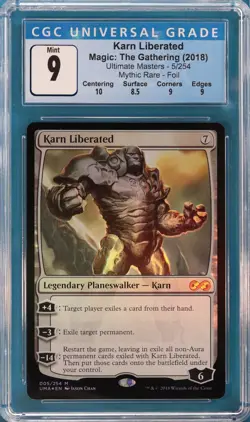 Karn Liberated FOIL Ultimate Masters MINT Graded CGC 9 (3789604042) ABUGames - Image 1