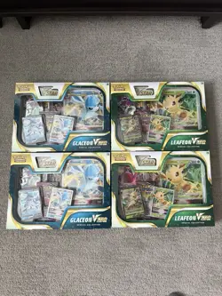 2x Pokemon TCG Glaceon / 2x Leafeon VSTAR Special Collection - Sealed - Image 1
