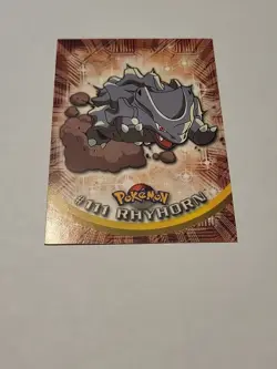 2000 Topps Pokemon RHYHORN #111 TV Animation Edition Blue Label - Image 2