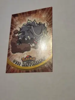 2000 Topps Pokemon RHYHORN #111 TV Animation Edition Blue Label - Image 4
