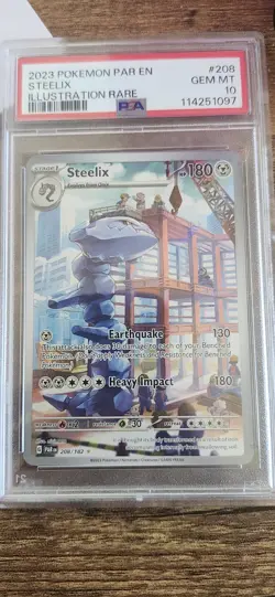 2023 Pokemon Steelix #208 Paradox Rift PSA 10 GEM MINT - Image 1