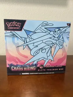 Pokemon TCG Chaos Rising Elite Pokemon Center Exclusive ETB Sealed MINT NO TEARS - Image 1