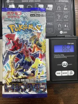 Heavy 8.62g Pokemon Sealed Raging Surf Sv3a Japanese Booster Pack - Image 1