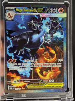 Mega Charizard X EX SIR 125/094 Phantasmal Flames Full Art Pokemon TCG NM - Image 4