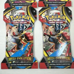 4pk - Pokemon Mega Evolutions Sleeved Booster Packs- All 4 Pack Arts - Image 4