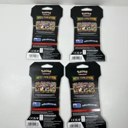4pk - Pokemon Mega Evolutions Sleeved Booster Packs- All 4 Pack Arts - Image 5